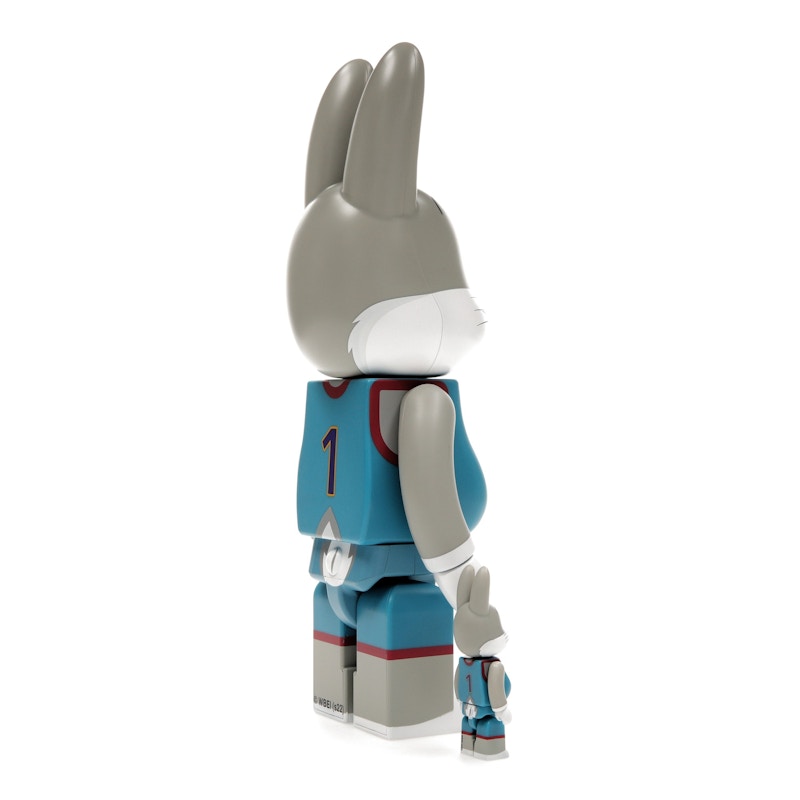 Bearbrick x Space Jam: A New Legacy Rabbrick Bugs Bunny 100% & 400% Set Grey