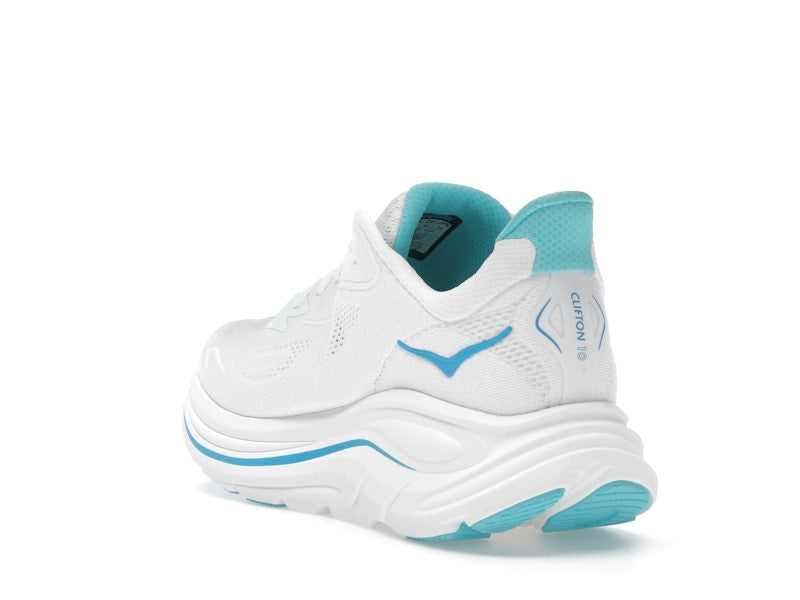 Hoka One One Clifton 10 White Skyward Blue