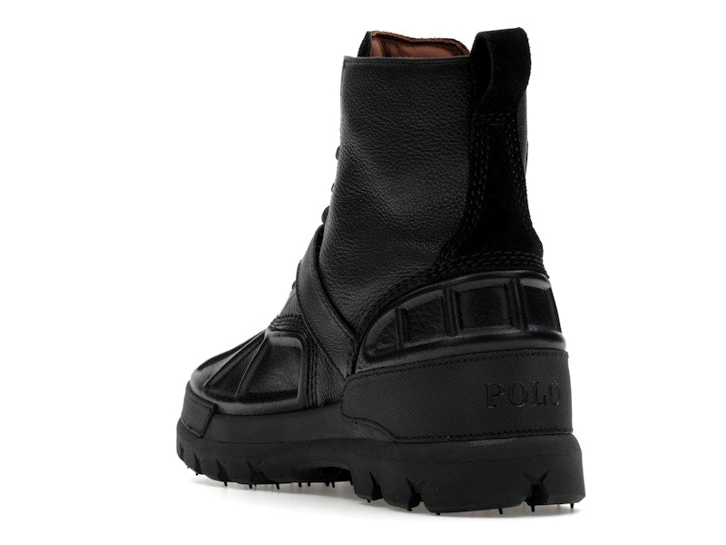 Polo Ralph Lauren Oslo High Oiled Leather Boot Black