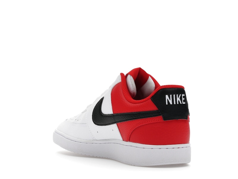 Nike Court Vision Low White Black University Red