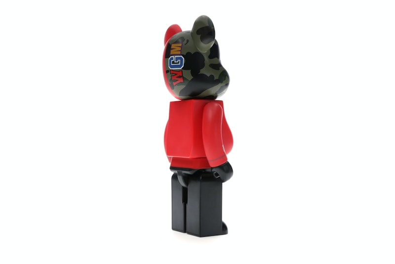 Bearbrick A Bathing Ape 1st Camo Shark 400% Red