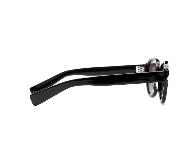 Saint Laurent Round-Frame Acetate Sunglasses Black/Black/Black (SL546-30013743-001)
