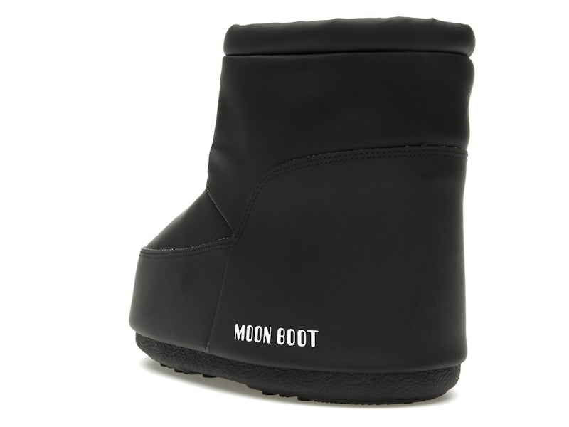 Moon Boot No Lace Rubber Boot Black
