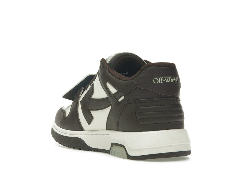 OFF-WHITE Out Of Office "OOO" Low Tops Chocolate Cream