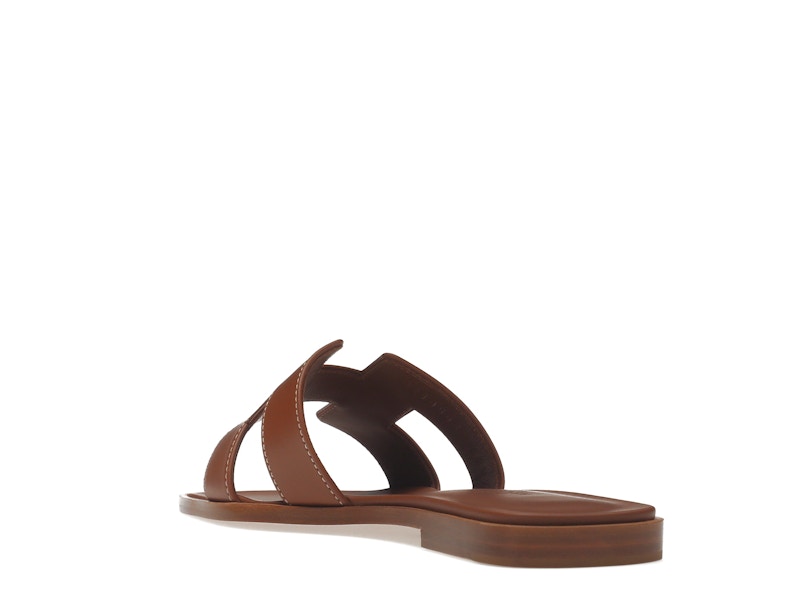 Hermes Oran Sandal Gold Box Calfskin Leather