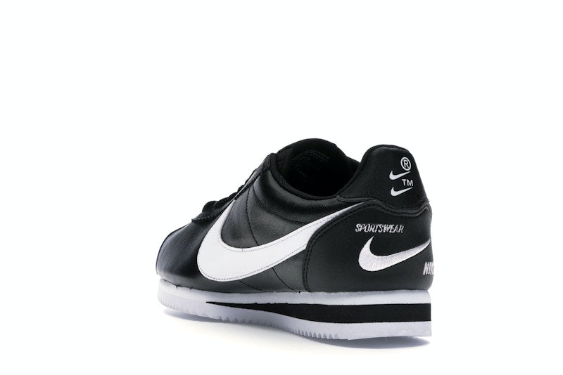 Nike Classic Cortez Mini Swoosh Black White