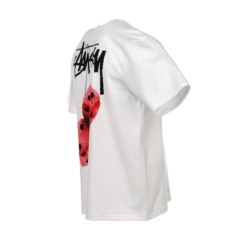 Stussy Fuzzy Dice Tee White