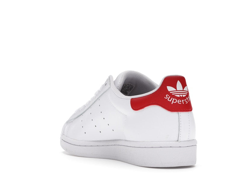 adidas Superstan White Scarlet