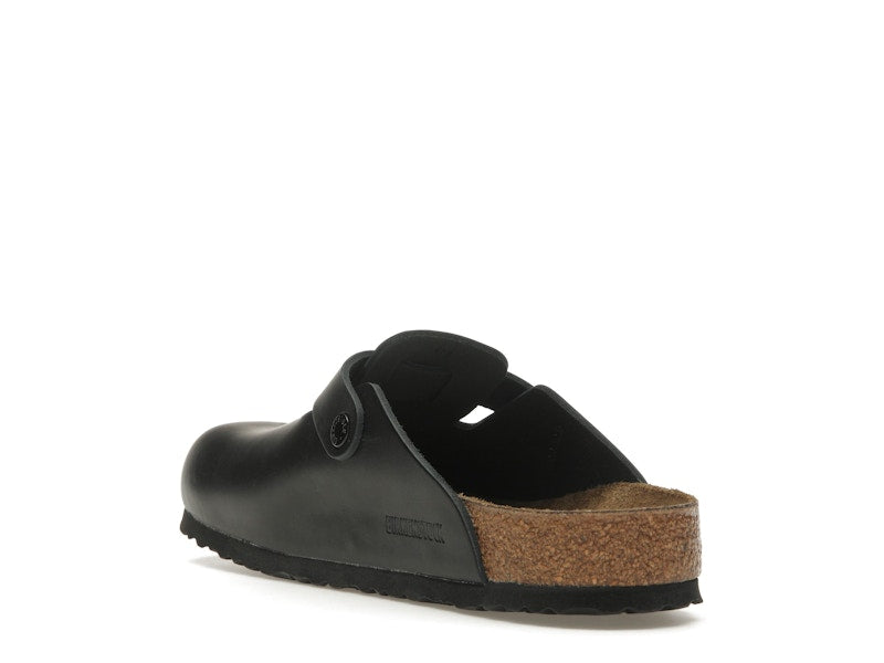 Birkenstock Boston Natural Leather Black