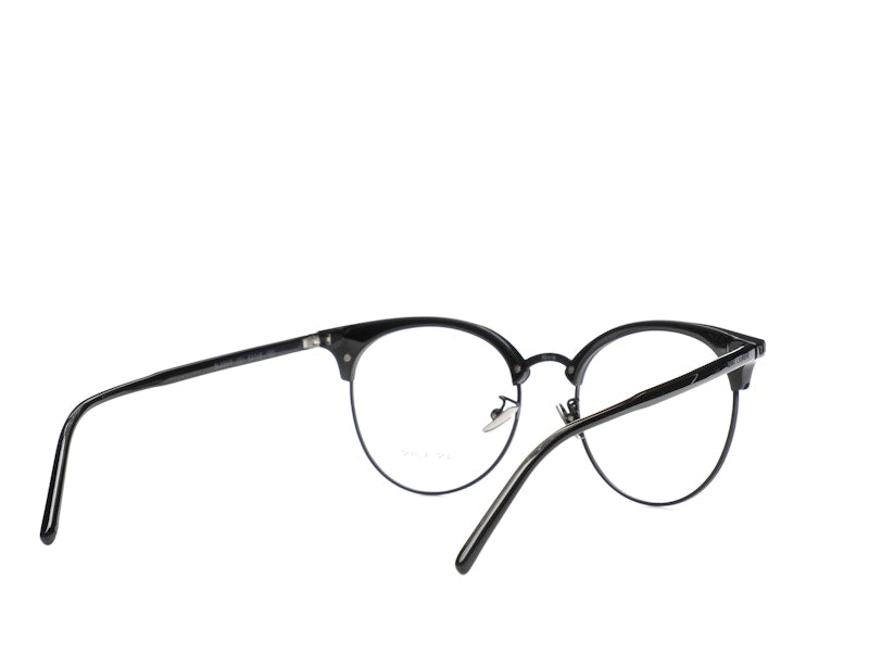 Saint Laurent Round-Frame Acetate Optical Frames Black Black Transparent (SL233F-30002729-001)