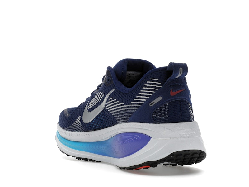 Nike Vomero 18 Blue Void Blue Lightning Bright Crimson Metallic Silver