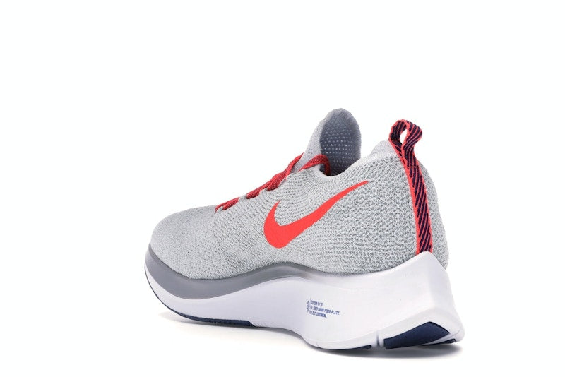 Nike Zoom Fly Flyknit Pure Platinum Bright Crimson