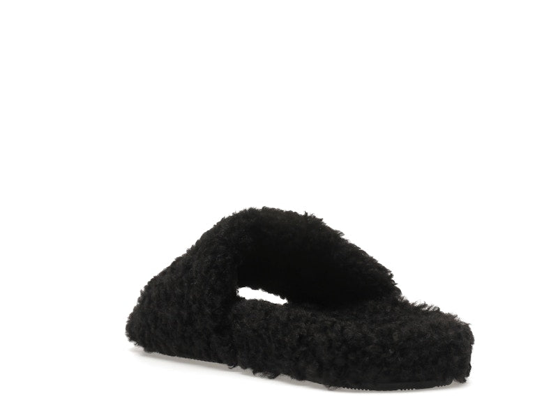 Balenciaga Furry Slide Black