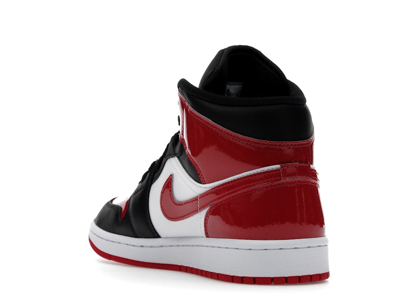 Jordan 1 Mid SE Patent Bred Toe