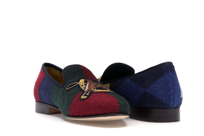 Ralph Lauren Formal Slipper Palace Engineered Equestrian Print