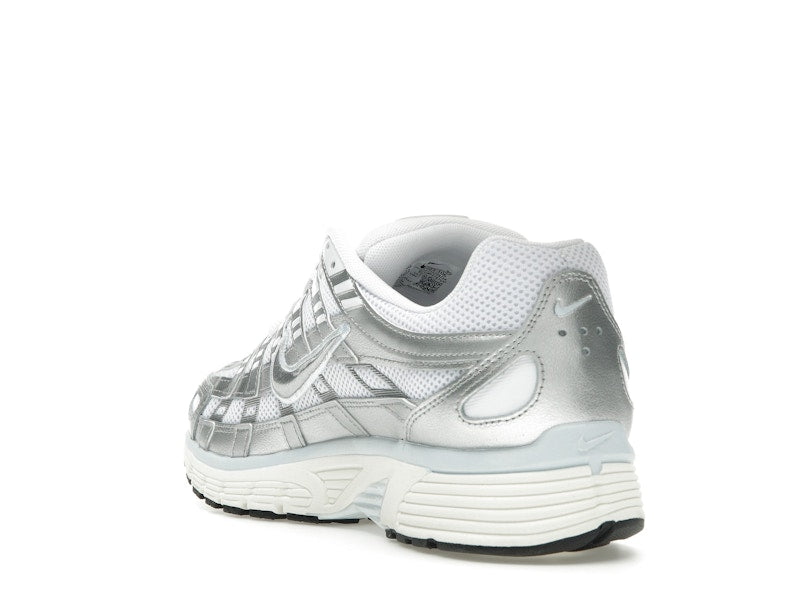 Nike P-6000 White Blue Tint Sail Metallic Silver (Women's)