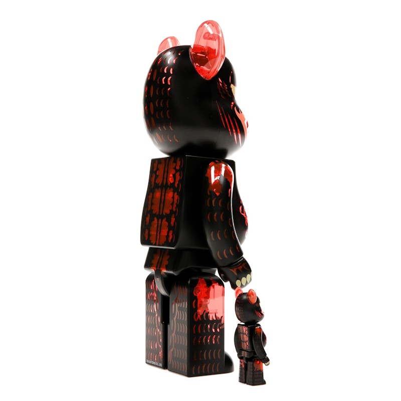Bearbrick Godzilla VS Destoroyah version Godzilla (Meltdown) 100% & 400% Set Clear Orange Ver.