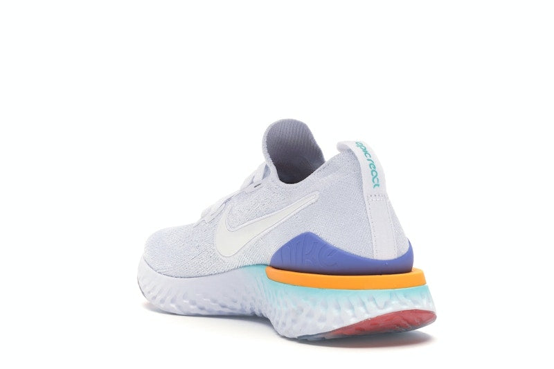 Nike Epic React Flyknit 2 White Hyper Jade Ember Glow (Women's)