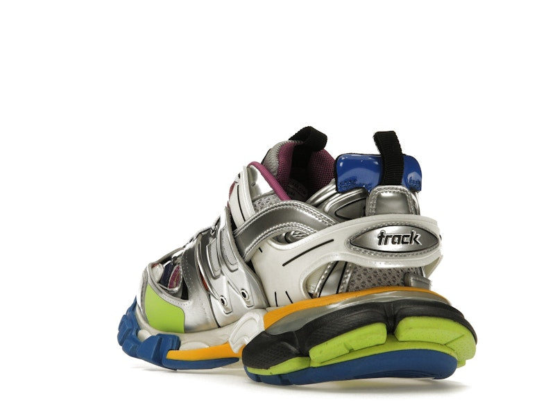 Balenciaga Track Leather Free White Silver Multi