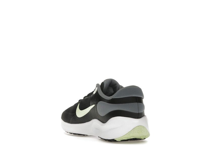Nike Revolution 7 Black Smoke Grey White Barely Volt (GS)