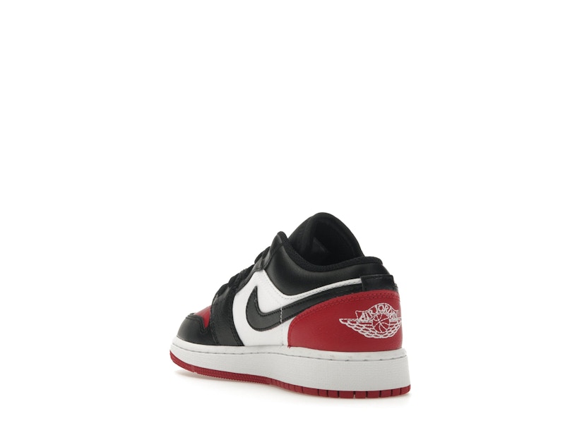 Jordan 1 Low Bred Toe 2.0 (GS)