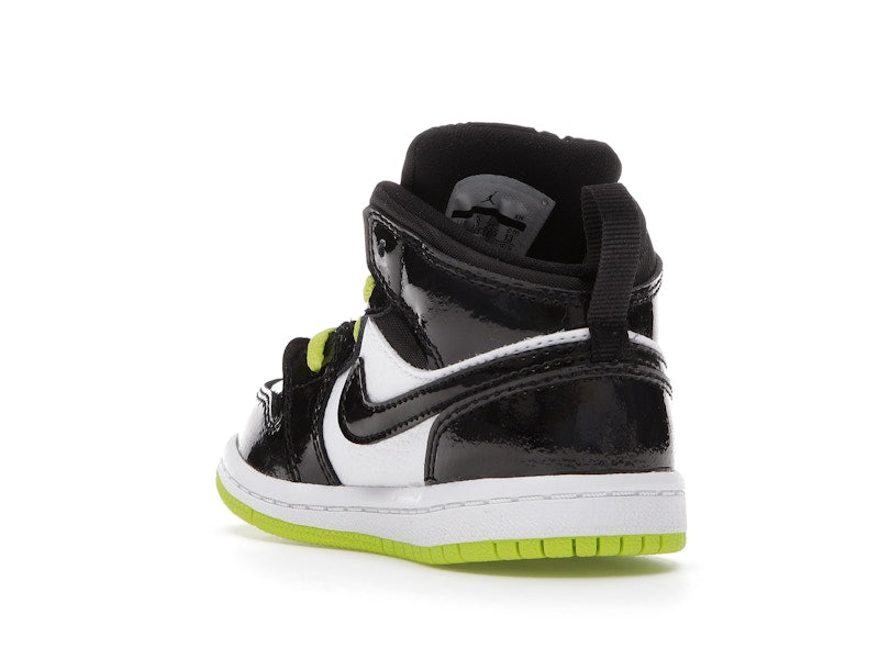 Jordan 1 Mid Black Cyber Mystic Green (TD)