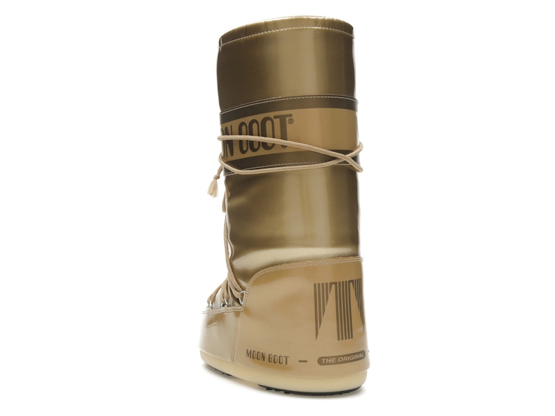 Moon Boot Icon Vinile Boot Metallic Gold