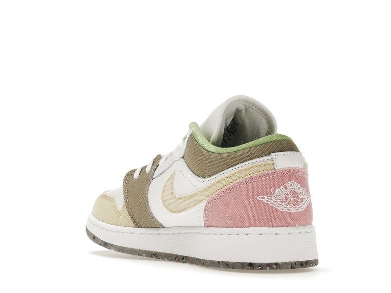 Jordan 1 Low Pastel Grind Vivid Green (GS)