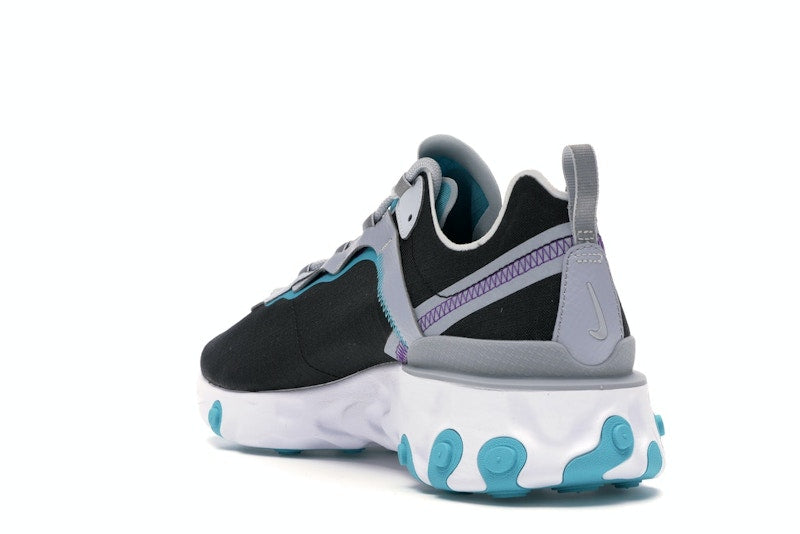 Nike React Element 55 Black Pure Platinum Teal Nebula