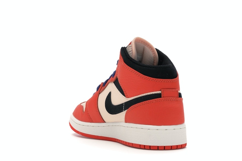 Jordan 1 Mid Team Orange Black (GS)