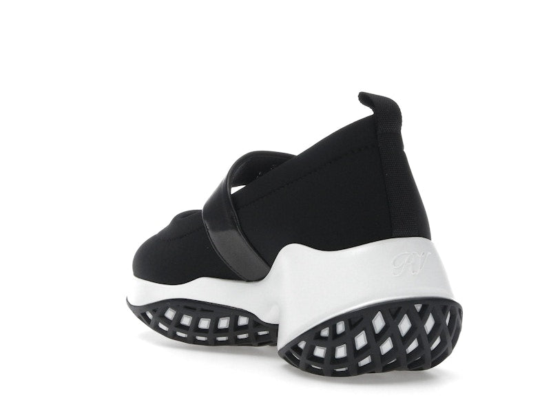 Roger Vivier Viv' Run Babies Black White Crystal Buckle (Women's)