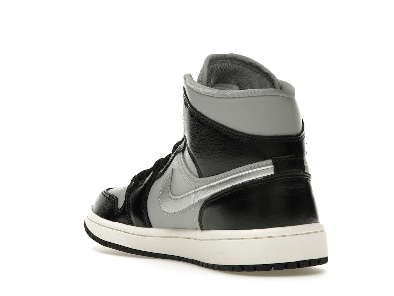 Jordan 1 Mid SE Black Metallic Silver (Women's)