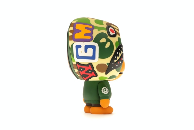 BAPE Baby Milo Shark Hoodie Vinyl Toy Green