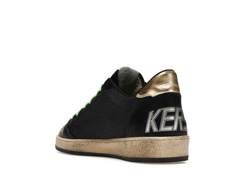 Golden Goose Ball-Star Low Black Fluorescent green