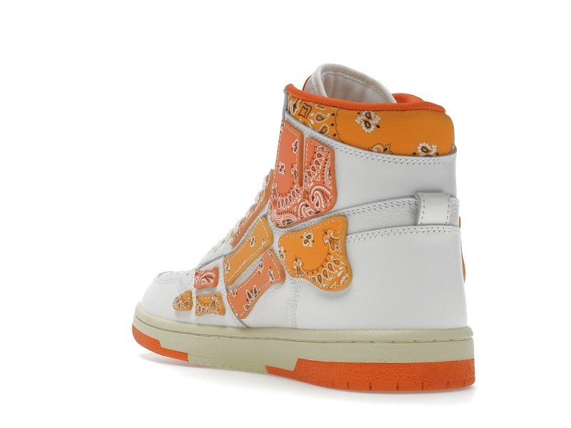 AMIRI Skel Top Hi Bandana White Orange