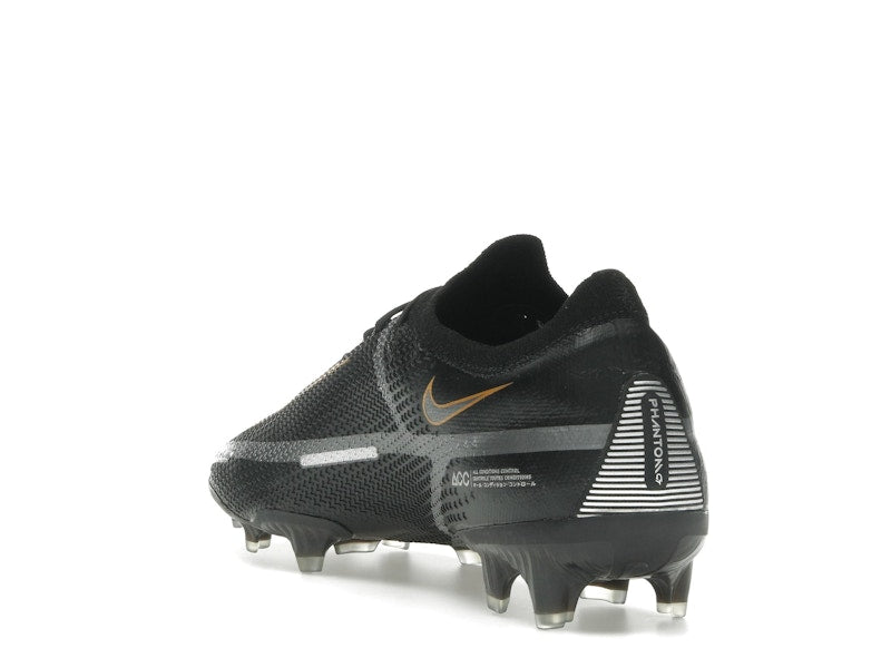 Nike Phantom GT2 Elite FG Black Metallic Dark Grey Metallic Gold