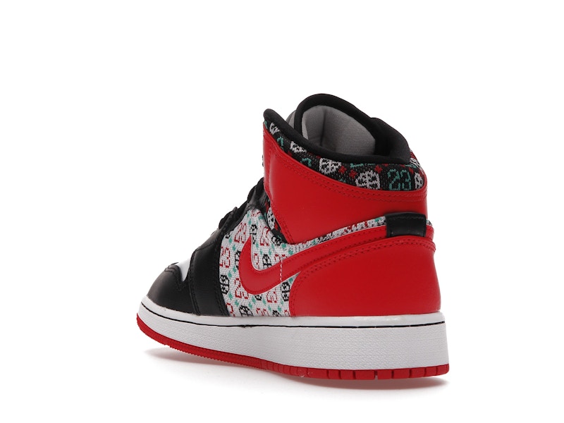 Jordan 1 Mid SE Ugly Christmas Sweater (GS)