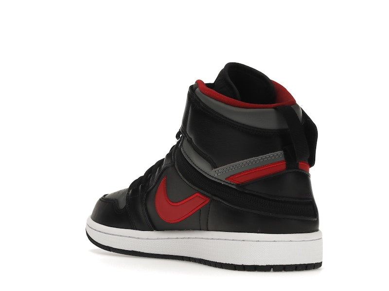 Jordan 1 High FlyEase Black Gym Red Smoke Grey