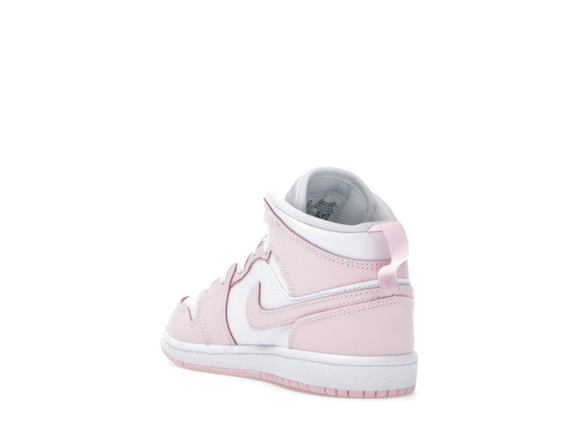Jordan 1 Mid Pink Foam Fire Red White (PS)