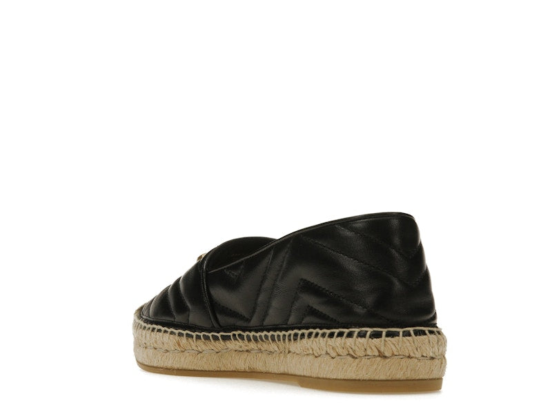 Gucci Double G Espadrille Black Leather