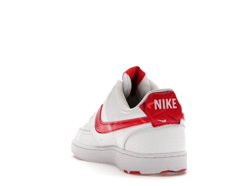 Nike Court Vision Low Swoosh Print Red