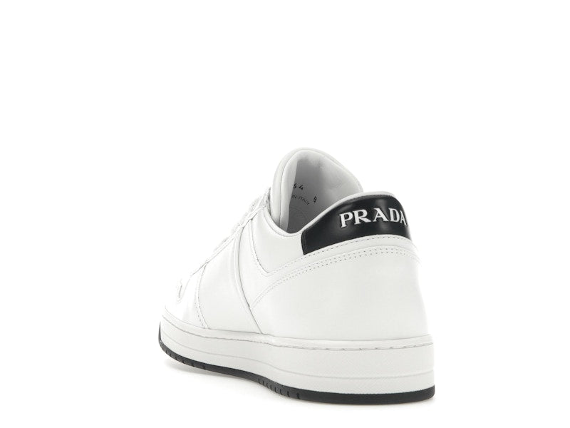 Prada Downtown Low Top Sneakers Leather White White Black