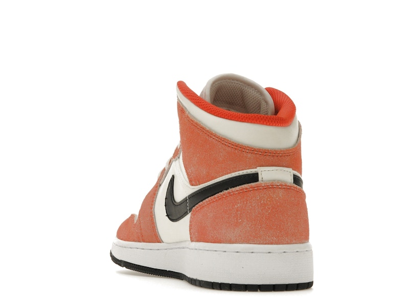 Jordan 1 Mid SE Orange Suede (GS)