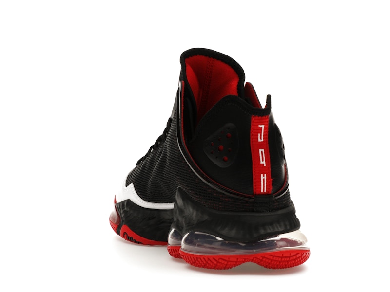 Nike LeBron 19 Low Black White University Red