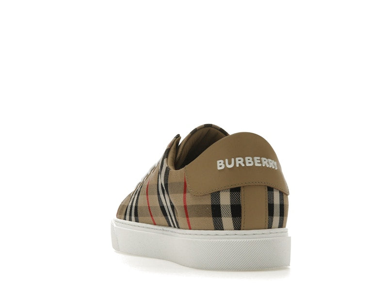 Burberry Vintage Check and Leather Sneakers Archive Beige Check Toe (Women's)