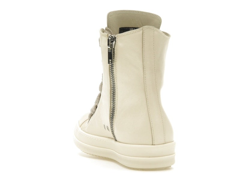 Rick Owens Lido High Sneaks Jumbo Laced Milk