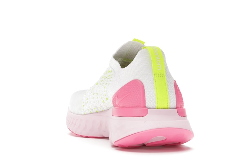 Nike React Phantom Run Flyknit 2 White Volt Pink Glow (Women's)