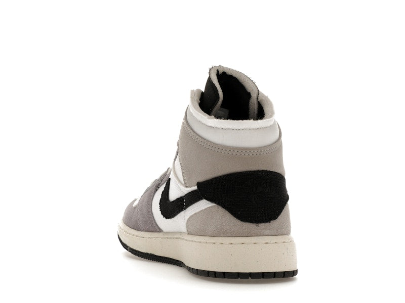 Jordan 1 Mid SE Craft White Cement Grey Black (GS)