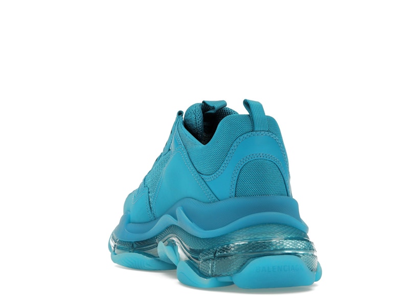 Balenciaga Triple S Clear Sole Teal Blue