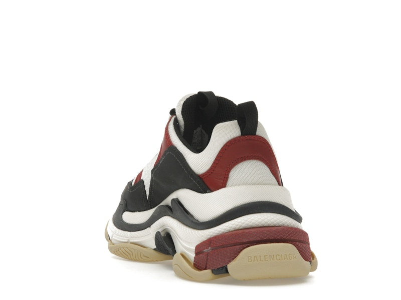 Balenciaga Triple S White Black Crimson